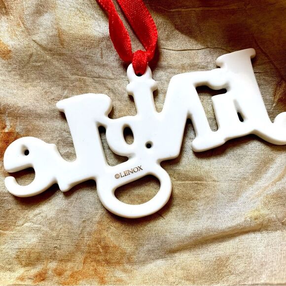 NWT LENOX JINGLE Porcelain Christmas Ornament - Picture 5 of 5